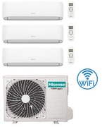Climatizzatore Condizionatore Hisense Hi Comfort Wifi R32 Trial Split Inverter 9000 + 9000 + 9000 btu con u.e. 3AMW52U4RJC Classe a++/a+