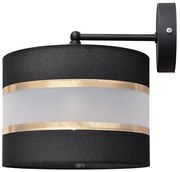 Applique HELEN 1xE27/15W/230V nero/oro