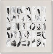 Quadro dipinto a mano con cornice in legno Peirce