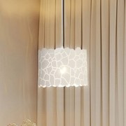 Lindby lampada a sospensione Aralena, bianco, metallo, Ø 26 cm