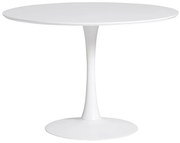 Tavolo da pranzo rotondo bianco , ⌀ 110 cm Oda - Marckeric