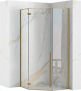Cabina doccia DIAMOND 90x90 BRUSH GOLD