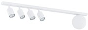 Lampadario da Soffitto BASTER 5 White GU10 e E14 Colore Nero