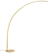 Lampada ad arco moderna ottone con LED e dimmer touch - Arlow