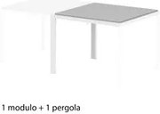 Modulo per pergola bioclimatica 3x3 m Elle bianco