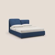 Travis letto contenitore con cuscini mobili trapuntati in tessuto impermeabile T02 blu