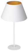 Lampada da tavolo ARDEN 1xE27/60W/230V diametro 30 cm bianco/oro
