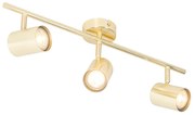 Plafoniera moderna ottone 3 luci orientabili - Jeana