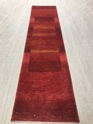 Loribaft Tappeto 290x70 Rosso (Iran) Annodato A Mano