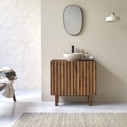 Tikamoon - Mobile per il bagno Milo in legno di mango da 80 cm