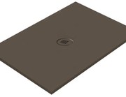 Piatto doccia in ceramica extra slim caffè L 90 x L 80 cm