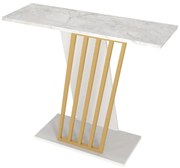 Consolle Effetto marmo Bianco e Oro - ORSONA