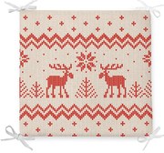 Cuscino di seduta natalizio con cotone Merry Christmas, 42 x 42 cm - Minimalist Cushion Covers
