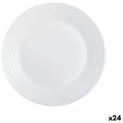 Piatto da Dolce Luminarc Harena Bianco Vetro (19 cm) (24 Unità)