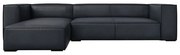 Divano angolare in pelle blu scuro (angolo sinistro) Madame - Windsor &amp; Co Sofas