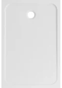 Piatto doccia SENSEA in resina EASY bianco L 80 x L 120 x H 3.4 cm lucido