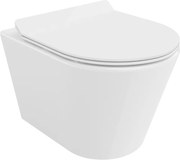 Mexen Rico wc rimless con sedile slim a chiusura rallentata, duroplast, bianco lucido - 30720100