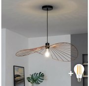 Brilagi - Lampadario LED a sospensione su cavo CERIA WIRE 1xE27/40W/230V 60x80 cm bronzo