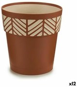 Vaso Autoirrigante Stefanplast Orfeo Terracotta Plastica 19 x 19 x 19 cm (12 Unità)