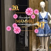 Festa della mamma gold | Vetrofania