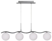 Lampadario a sospensione con filo RAMON 4xG9/40W/230V cromo lucido