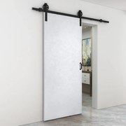 Porta scorrevole Side in mdf bianco, L 93 x H 212 cm, con binario Rodeo Reversibile