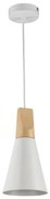 Maytoni P359-PL-140-W-Lampadario a sospensione con filo BICONES 1xE27/60W/230V diametro 14cm bianco/beige
