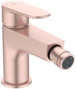 Rubinetto per bidet getto aerato Cerafine O IDEAL STANDARD oro rosa opaco con piletta