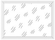 Specchio con illuminazione integrata bagno rettangolare VIP L 105 x H 75 x P 5.1 cm nero