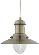 Searchlight 4301AB - FISHERMAN lampada a sospensione con cavo 1xE27/60W/230V ottone