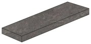 Piastrella da pavimento e rivestimento esterno 30 x 60 cm Sp. 9.5 mm rettificato Patagonia angolo in gres naturale opaco nero antracite traffico medio (pei 2/5)
