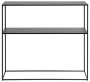 Consolle in metallo nero 35x90 cm Pebble - Unique Furniture