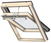 Finestra da tetto (faccia inclinata) VELUX GGL SK06 307021 elettrico L 114 x H 118 cm grigio antracite e marrone