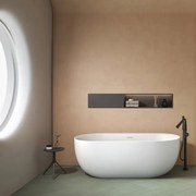 Kamalu - Vasca da bagno centro stanza 170 cm acrilico bianco opaco | KD1500