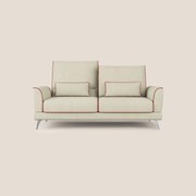 Tommy Divano relax bicolore con schienali traslanti in microfibra smacchiabile T11 panna - rosso