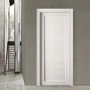 Porta tamburata scorrevole Malmo acero L 70 x H 210 cm reversibile