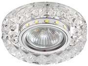 LUXERA 71074 - Plafoniera CRYSTALS 1xGU10/50W/230V + STRISCIA LED