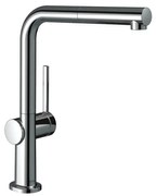 Rubinetto da cucina a doccetta a l Talis M54 argento cromato lucido HANSGROHE