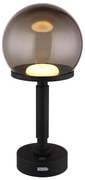 Globo 21034S - LED Lampada da tavolo ricaricabile HAKU LED/2,5W/5V 2700/4000/6500K nero