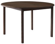 Tavolo da pranzo rotondo pieghevole in rovere marrone scuro ø 120 cm Noor - Hammel Furniture