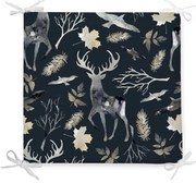 Cuscino natalizio in misto cotone Wild Forest, 42 x 42 cm - Minimalist Cushion Covers