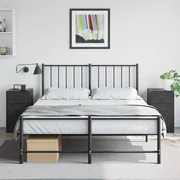 Comodini 2 Pz Neri 34,5x39x62 Cm İn Acciaio /