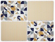 Tovagliette in set in sughero/carta 4 pz 21,5x29 cm Bauhaus – Cooksmart ®