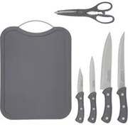 Set 4 coltelli con tagliere e forbici