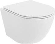 Mexen Lena vaso WC Rimless con sedile a chiusura rallentata slim, duroplast, bianco lucido - 30220400