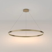 Lampadario A Sospensione Moderno Rim Alluminio Ottone 1 Luce Led 61W