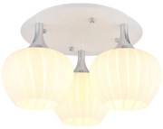 Globo 15548-3DW - Lampadario a plafone MAXY 3xE27/40W/230V bianco