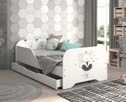 Letto per bambini 140 x 70 cm con mouse