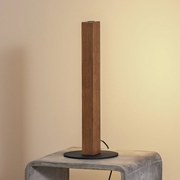 Lampada da tavolo Teo TK Lighting, dimmerabile, Legno scuro, Soggiorno / Sala da pranzo, Legno, Lampada da tavolo
