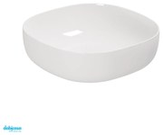 Lavabo D'Appoggio 45 Cm Azzurra Ceramica "Elegance Zip" Bianco Lucido